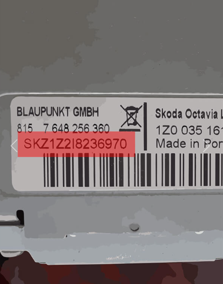 Radio serial number example 3