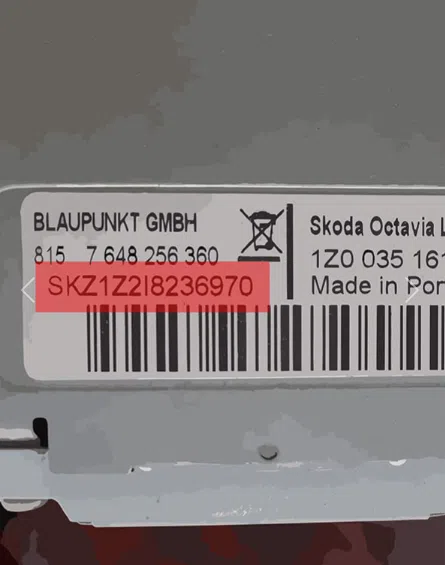 Radio serial number example 3