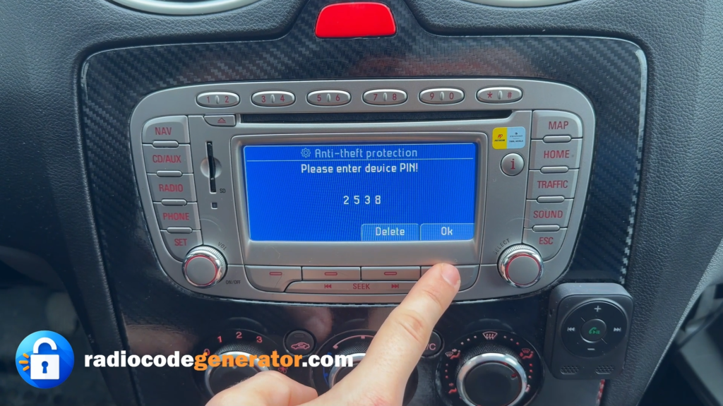 Pin Code Ford Radio TravelPilot NX Blaupunk Navigation | Radiocodegenerator.com