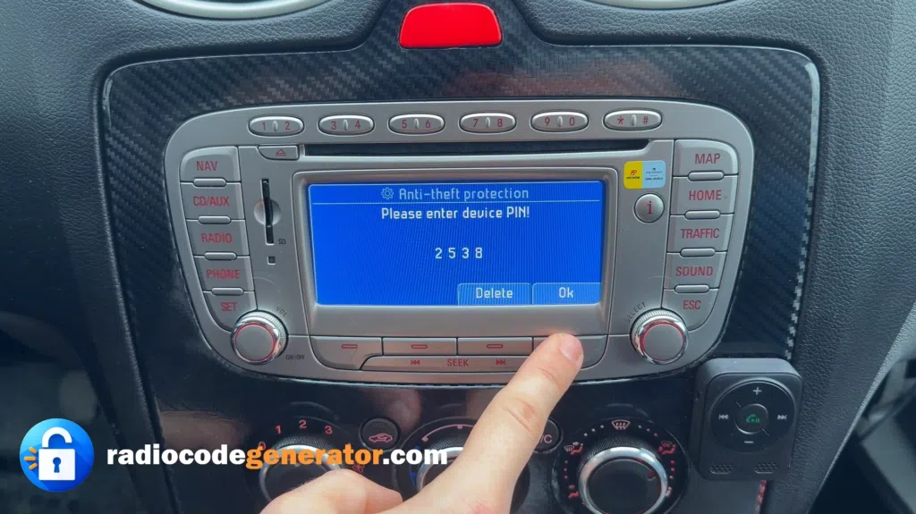 Pin Code Ford Radio TravelPilot NX Blaupunk Navigation | Radiocodegenerator.com