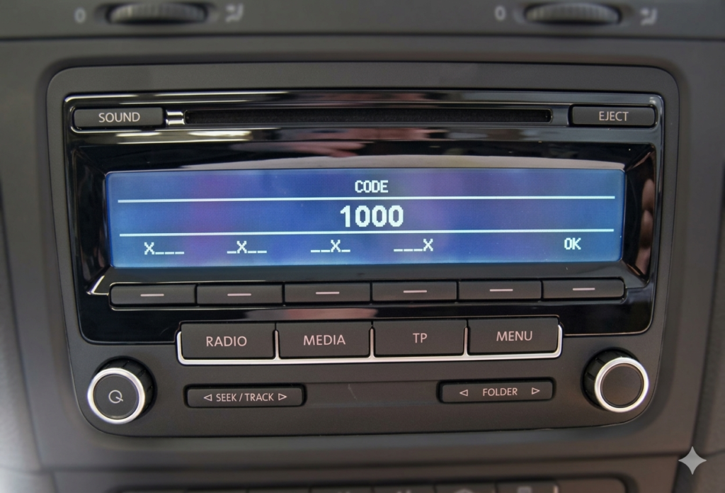 VW Radio RCD 100 - Enter PIN Code | Radiocodegeneator.com